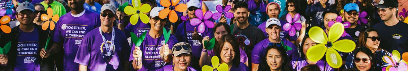 Image: People walking to end Alzheimer's